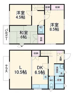 神奈川県平塚市入野【一戸建】の間取り