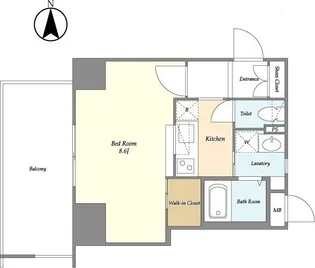 コンフォリア新中野II【2階】の間取り