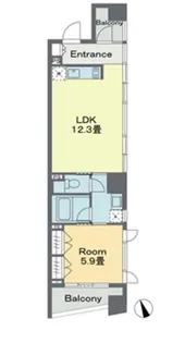 東京都品川区戸越1【マンション】の間取り