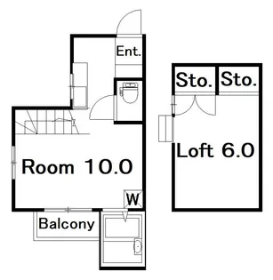 ハイツ翼II【2階】の間取り