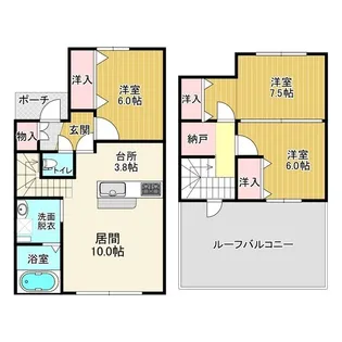 北海道札幌市西区西野七条9【一戸建】の間取り