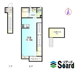 ウィステリア前橋【2階】の間取り