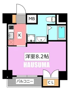 ベルシード王子【5階】の間取り