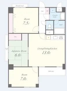 インペリアルアカシヤ【2階】の間取り