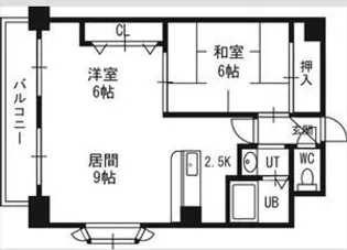 フェアフィールド菊水【7階】の間取り