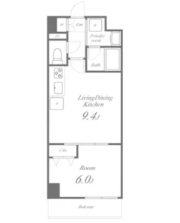 VILLA BLANCHE【2階】の間取り