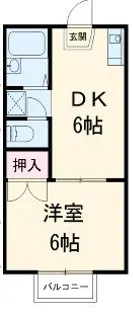 アドバンスD【2階】の間取り