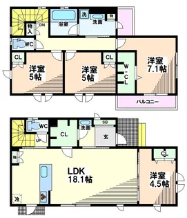 東京都国分寺市西町5【一戸建】の間取り