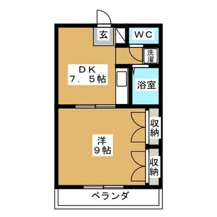 エトワール上柚木【2階】の間取り