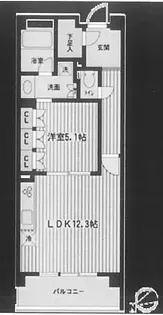 HF若林公園レジデンス【3階】の間取り