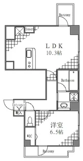東京都墨田区石原3【マンション】の間取り