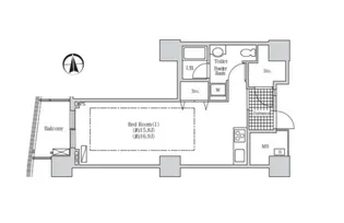 アクティ汐留【26階】の間取り