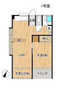 梅田ハイツ【2階】の間取り