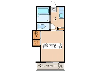 宮前ハイツ【2階】の間取り