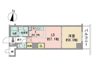 ビッグパレス南6条【5階】の間取り