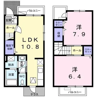 クレスタリア【1階】の間取り