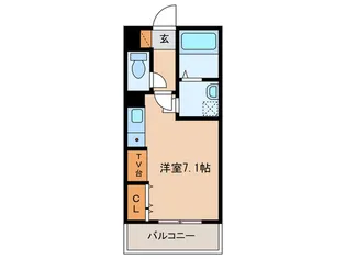 ハーバーサウス【5階】の間取り