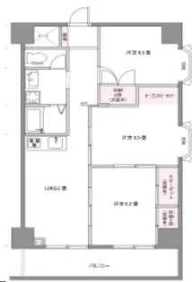 サンハイツ大和第2【4階】の間取り