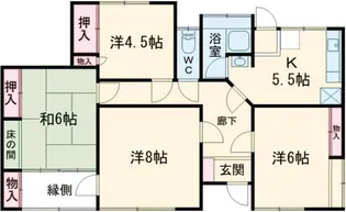 群馬県伊勢崎市連取元町【一戸建】の間取り