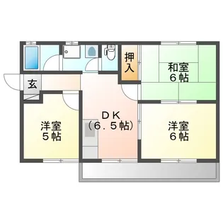 コーポ ラ・メール【2階】の間取り