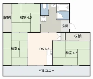 ビレッジハウス大府2号棟【4階】の間取り