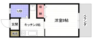 メゾンうちま第3(DKF)【4階】の間取り