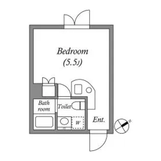 ルネサンスコート千駄ヶ谷NORTH【2階】の間取り