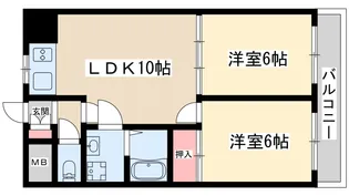 ヴィラエスポアール【5階】の間取り