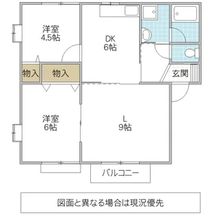 ブランチリバー【2階】の間取り
