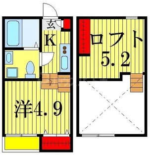 ラ・グリシーナ【1階】の間取り