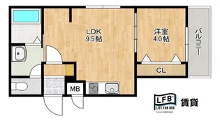 LFB RESIDENCE銀座【5階】の間取り