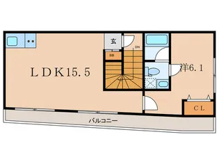 HJ PLACE MEGURO【4階】の間取り