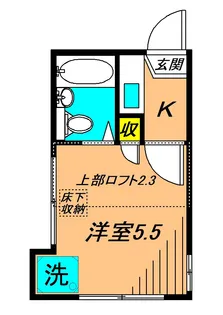 ライフピア西小山【1階】の間取り