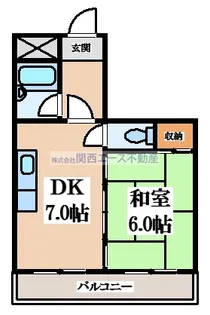 新星ビル布施【8階】の間取り