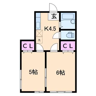 ブルーム菊名【2階】の間取り