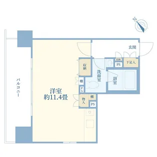 ファミールグラン銀座4丁目オーセンティア【5階】の間取り