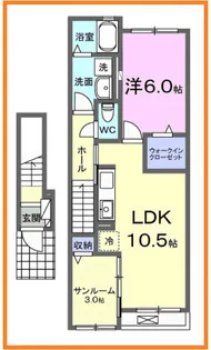 ウィステリアガーデン【2階】の間取り