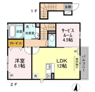 モリエールIII【2階】の間取り