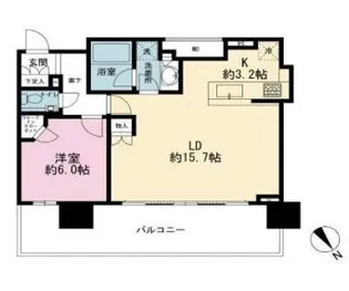 シティタワー目黒【19階】の間取り