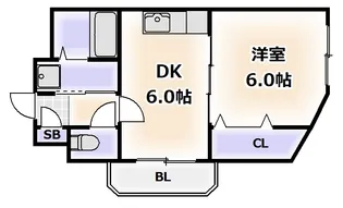 リベルタトム桃が池2【3階】の間取り