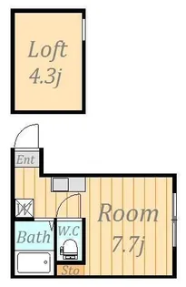 ヒルズ保土ヶ谷【1階】の間取り