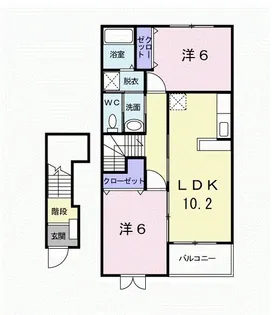 ブルック サイド 七島I【2階】の間取り
