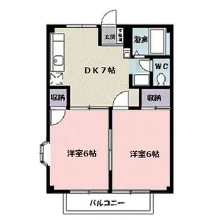 藤ハイツII【2階】の間取り