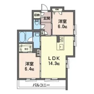 Azurたまプラーザ【1階】の間取り
