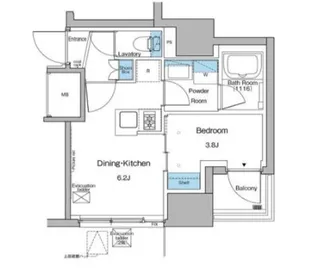コンフォリア大森山王【2階】の間取り