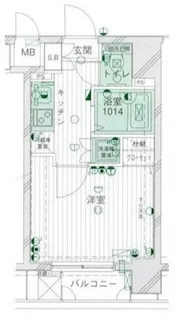 パークウェル湯島【10階】の間取り