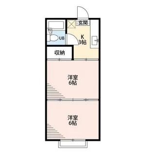 ハイツ五反田【2階】の間取り