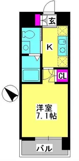 アース湘南台【3階】の間取り
