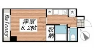 ロリエタワー川崎【6階】の間取り