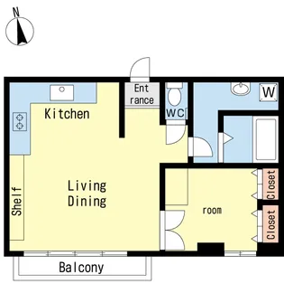 ウエストII【2階】の間取り